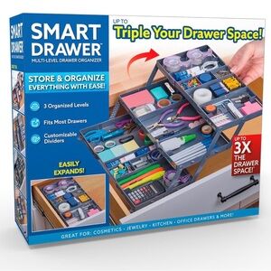 NIB SMART DRAWER Multi-Level Drawer Organizer